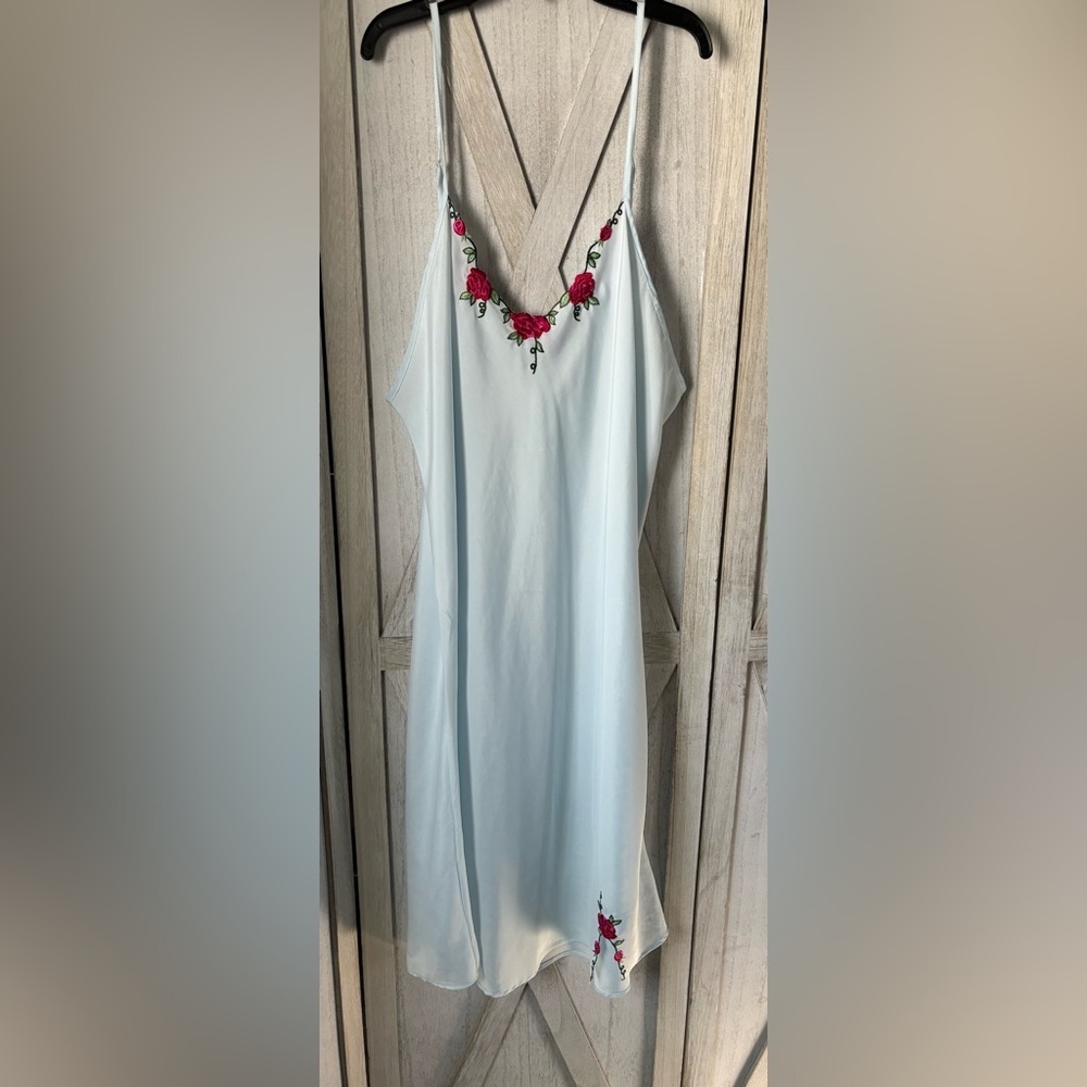 Cynthia Rowley (suspected) 80% Silk Luxury Lace Trim Slip - Size XXL - Picture 2 of 9